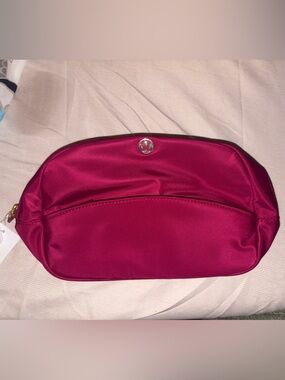 lululemon athletica Magenta Satin Cosmetic Pouch